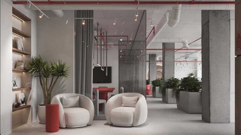 Red office